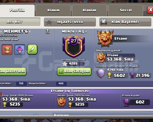 ***269 LVL+4285 KS YILDIZLI MAX+MAX TH18 HESAP!!