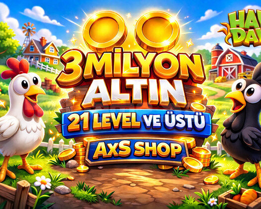 +40 Level 3 Milyon Altın ANINDA TESLİMAT