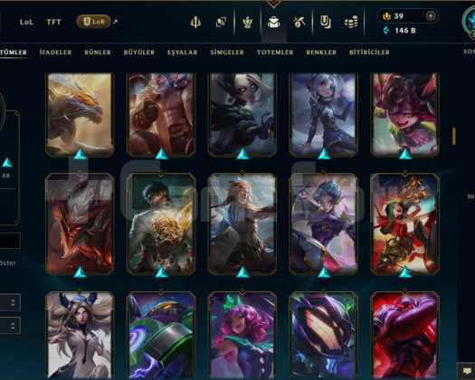 298 LEVEL / 185 SKİN / FUL HERO +MAİL +TELEFON