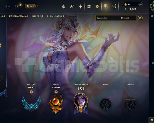 EUW PLAT 1 GEÇEN SEZON ELMAS / +12K ÖZ / ONAYSIZ