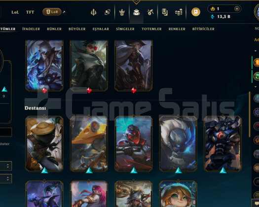 EUW 73 LEVEL MAİLLİ FRESH HANDMADE 26 SKİNLİ!!