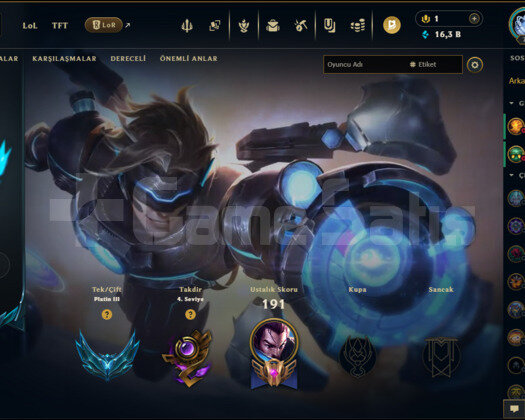 EUW 73 LEVEL MAİLLİ FRESH HANDMADE 26 SKİNLİ!!