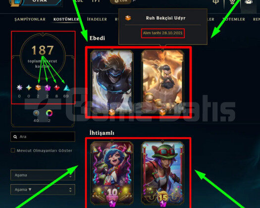 670 LEVEL + 187 KOSTÜM + 172 HERO + 205K ÖZ+ MAİL!