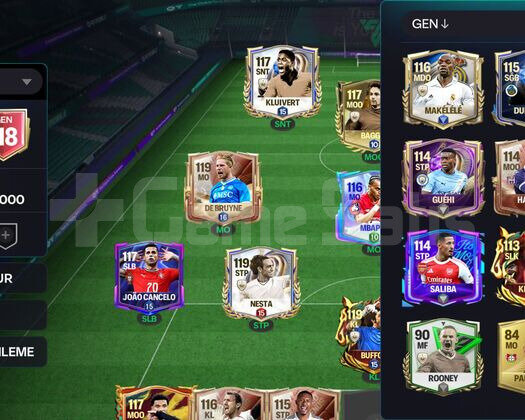118GEN 117 BUFFON DEBRUYNE FC MOBİL