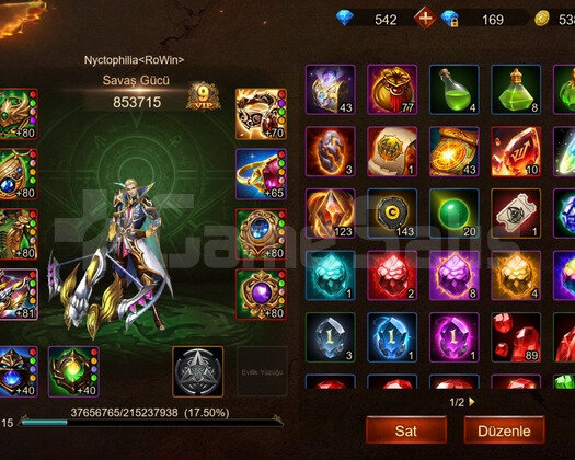 S1 satılık 80 lvl hesap gelişime açık