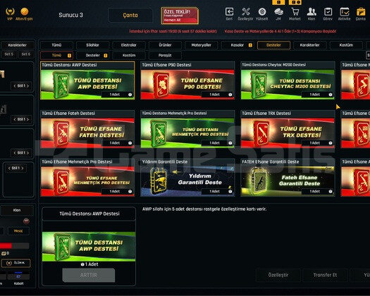 61K Materyalli 62 Seviye Zula Hesabı