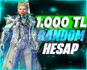1000 TL DOLU RANDOM HESAP