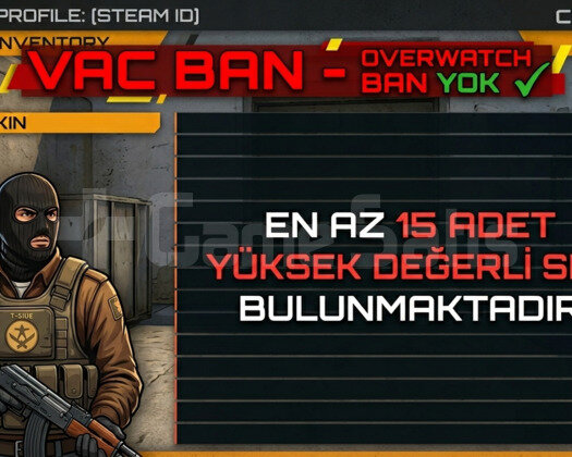 EN AZ 15 SKİN İLK MAİL DEVİRLİ UCUZA