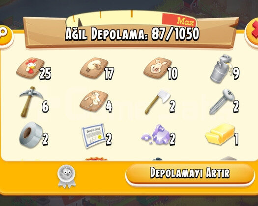 42 Level 1050 Ağıl Hayday Hesap