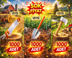 1000 testere - 1000 kürek - 1000 balta