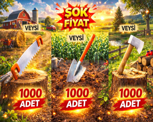 1000 testere - 1000 kürek - 1000 balta