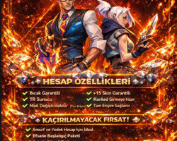 TR +BIÇAK GARANTİLİ BOL SKİNLİ FRESH HESAP!!!