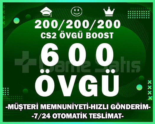 600+ ÖVGÜ CS2 YEŞİL GÜVEN FAKTÖRÜ