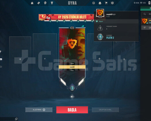 32 Level Plat 3 3 Tane Bıçak 1 Vandal Hesap