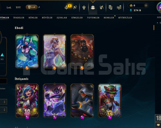 201 KOSTÜM 274K+ ÖZ 745 LVL EFSANE DOLU MAİL HESAP