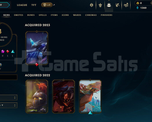 EUW Unranked | 4 Kostüm - 34 Hero | LoL Hesap