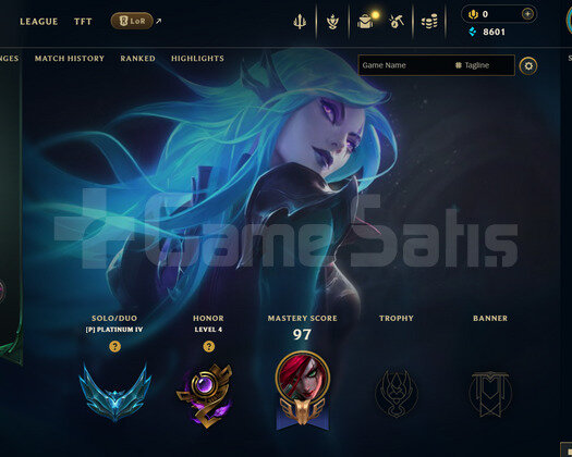 TR Plat 4 | 12 Kostüm - 54 Hero | LoL Hesap