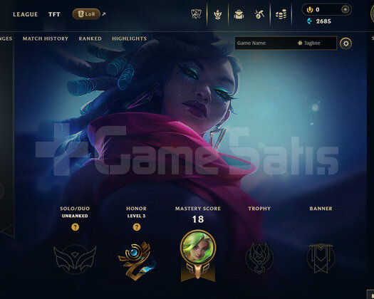 EUW Unranked | 8 Kostüm - 43 Hero | LoL Hesap