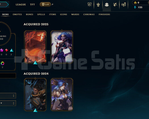 EUW Unranked | 4 Kostüm - 30 Hero | LoL Hesap