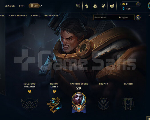 EUW Unranked | 4 Kostüm - 30 Hero | LoL Hesap