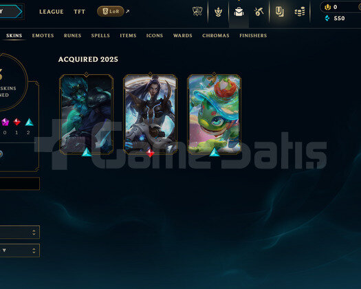 EUW Unranked | 3 Kostüm - 25 Hero | LoL Hesap