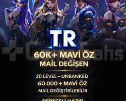 TR 60K ÖZ | RANKED HAZIR | UNRANKED | MAİL DEĞİŞEN