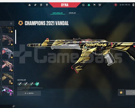 TOPLAMDA 237 SİLAH VE BIÇAK SKİNİ 3 CHAMPİONS