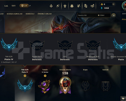 EUW PLAT 4 +30 -10 YÜKSEK MMR 10 MAÇ ATILDI