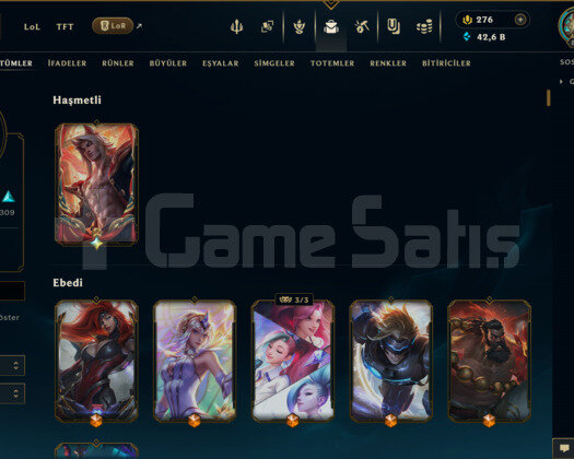 645 KOSTÜM 862 LVL 42K+ ÖZ EFSANE DOLU MAİL HESAP