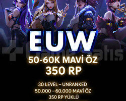 EUW RANKED HAZIR | UNRANKED | MAİL DEĞİŞEN| 350 RP