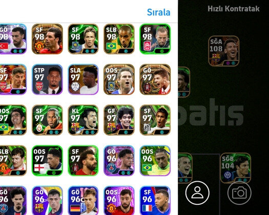 3210 bombacı son ve 108 Messi tek bağ
