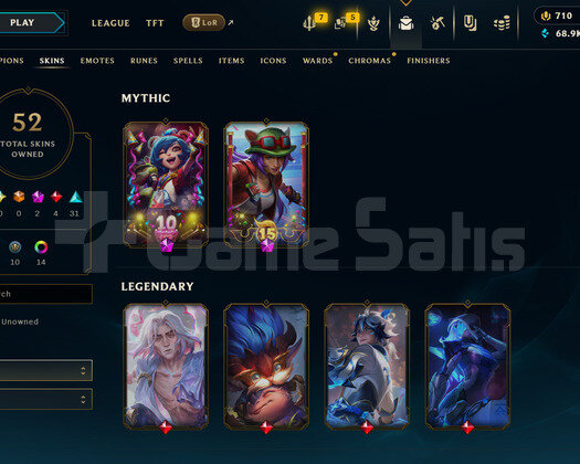 EUW 161 LEVEL | 52 KOSTÜM - 68K MÖ | HANDMADE