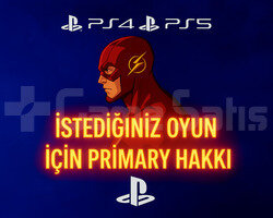 İSTEDİĞİNİZ OYUN İÇİN ANA HESAP HAKKI PRİMARY
