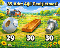 89 Adet Ağıl Genişletmesi ANINDA TESLİMAT
