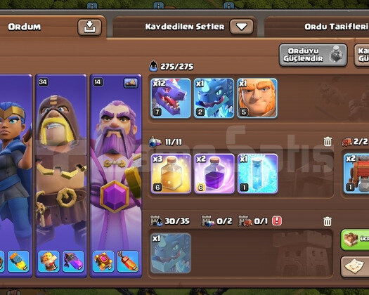 Clash of clans satılık hesap