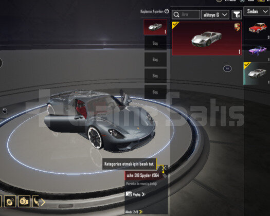 2 PORSCHE ARAÇ BOL KOMBİNLİ FULL+FULL HESAP
