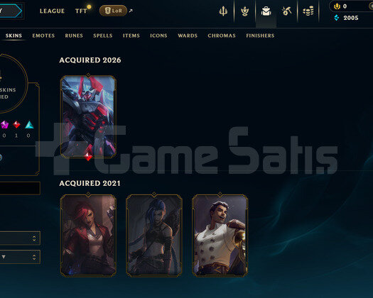 EUW Unranked | 4 Kostüm - 25 Hero | LoL Hesap