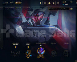 EUW Unranked | 4 Kostüm - 25 Hero | LoL Hesap
