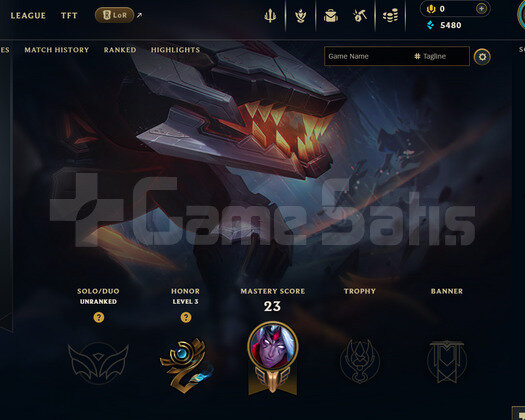 EUW Unranked | 6 Kostüm - 50 Hero | LoL Hesap