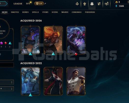 EUW Unranked | 6 Kostüm - 31 Hero | LoL Hesap