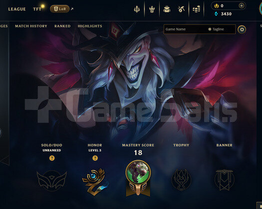 EUW Unranked | 4 Kostüm - 26 Hero | LoL Hesap
