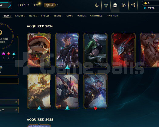 EUW Unranked | 9 Kostüm - 35 Hero | LoL Hesap