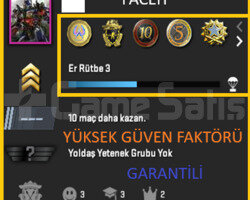 5 MADALYA / 576 SAAT / PRIME / FACEİT