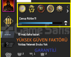 5 MADALYA / 854 SAAT / 102 WIN/ FACEİT