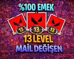 TR / 13 LEVEL - MAİL DEĞİŞEN - FISTIK HESAP !!