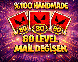 TR / 80 LEVEL - MAİL DEĞİŞEN - FISTIK HESAP !!