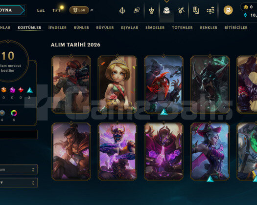 PLAT 3 10Skin 50k MÖ Yüksek elo hesap