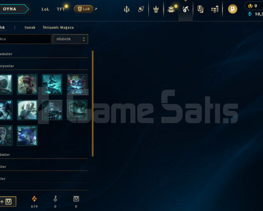 PLAT 3 10Skin 50k MÖ Yüksek elo hesap