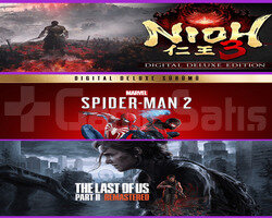 Nioh 3 Deluxe + Spiderman 2 + Tlou 2