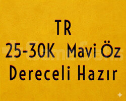 TR 25-30K ÖZ | DERECELİ HAZIR | MAİL DEĞİŞEN